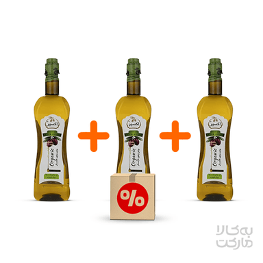 پک 3 عددی روغن زیتون فرابکر ارگانیک 1 لیتری اکسیر