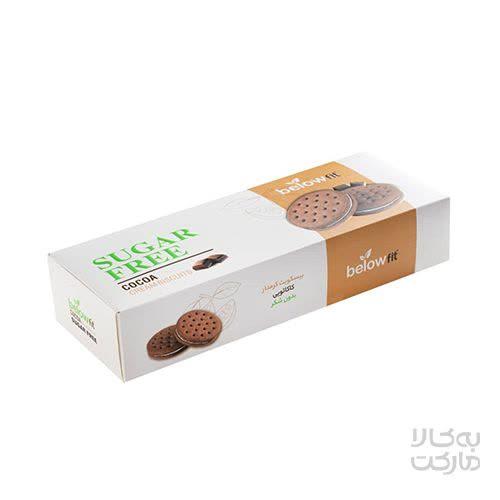 بیسکویت کرمدار سبوس دار بدون قند با طعم کاکائو 450 گرمی بیلو